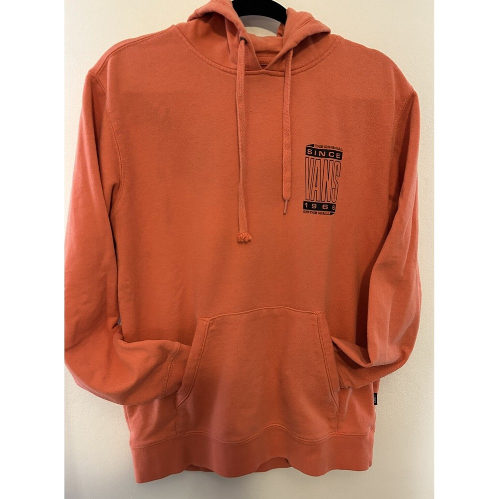 Vans Mens Small Hoodie Orange pullover sweatshirt